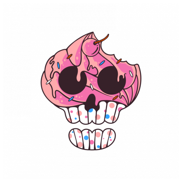 Skull Cupcake