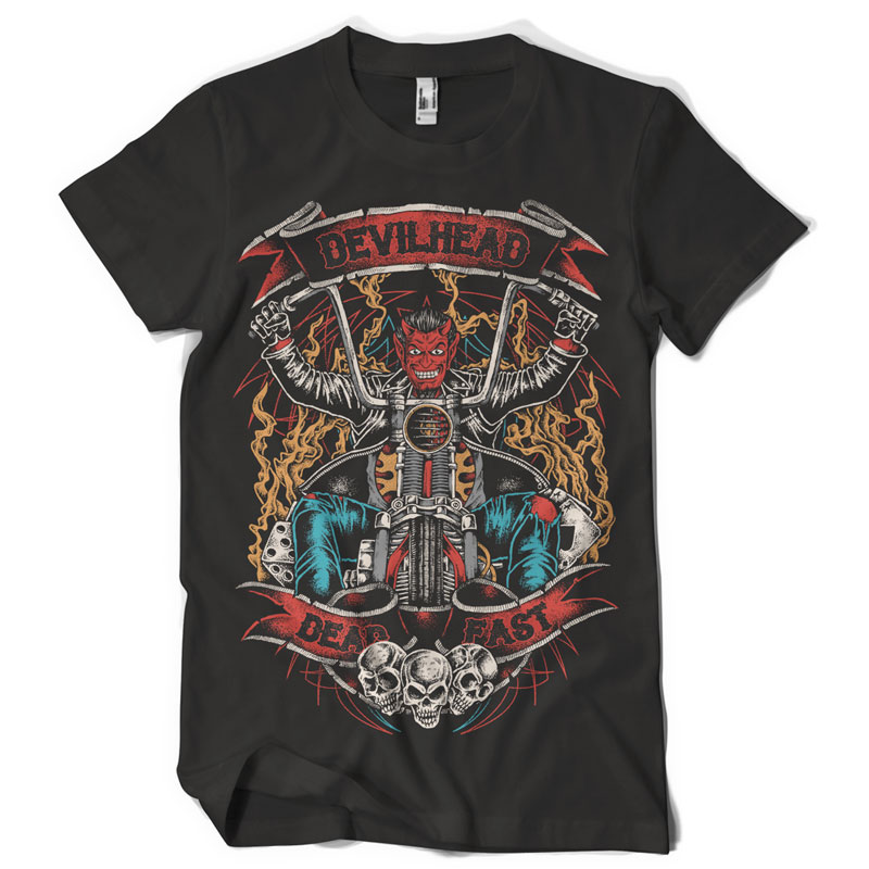 Biker From Hell T-shirt clip art | Tshirt-Factory