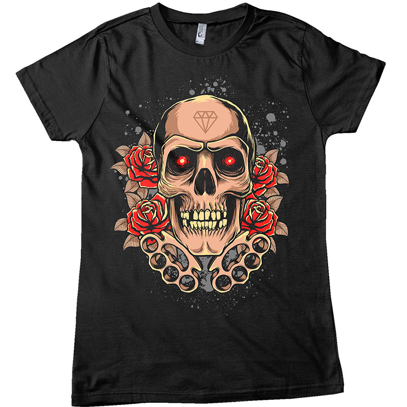 Knuckles Skull T-shirt design | Tshirt-Factory