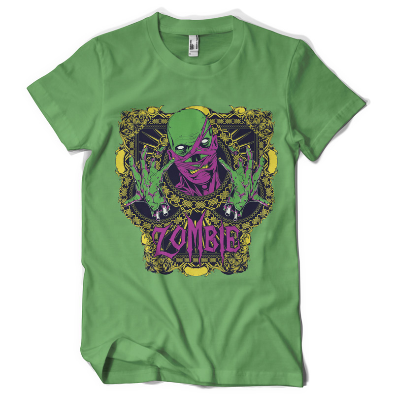 A real zombie T-shirt template | Tshirt-Factory