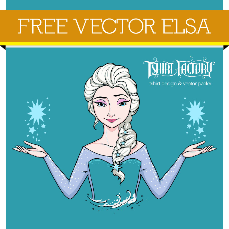 Free Vector Elsa Free vector art | Tshirt-Factory