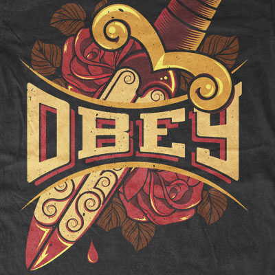 obey t shirt logo