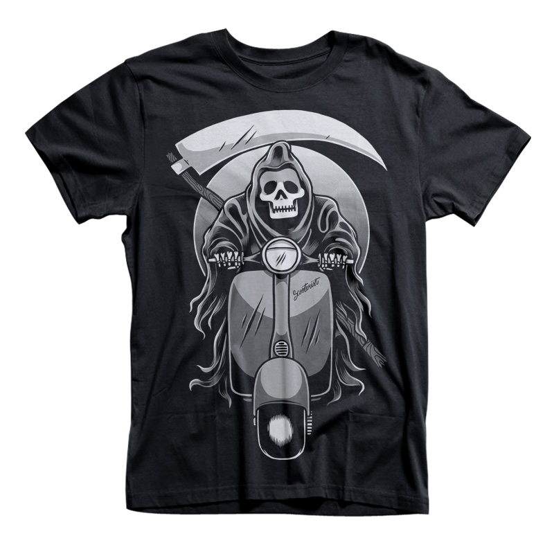 Scooter reaper Graphic design | Tshirt-Factory