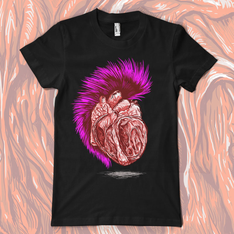 Punk Heart TshirtFactory