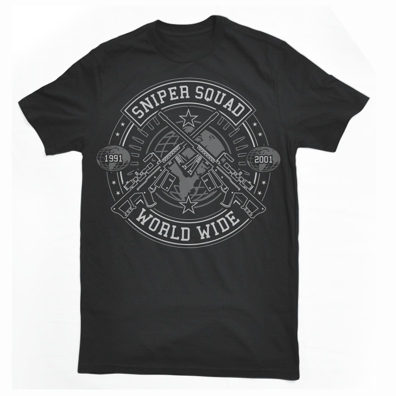 Sniper Squad T-shirt design | Tshirt-Factory