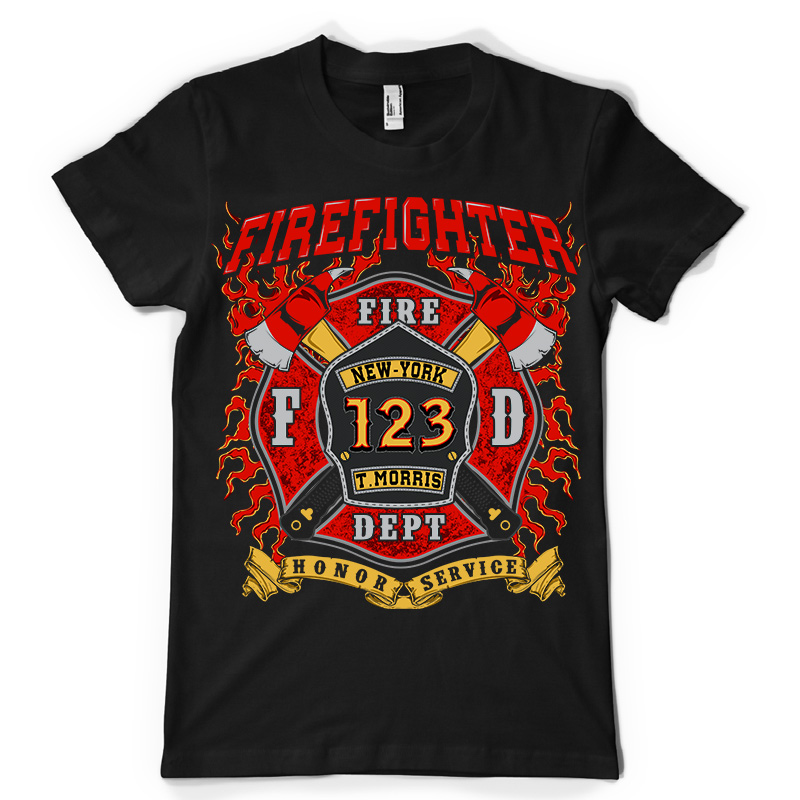 firefighter shirts custom