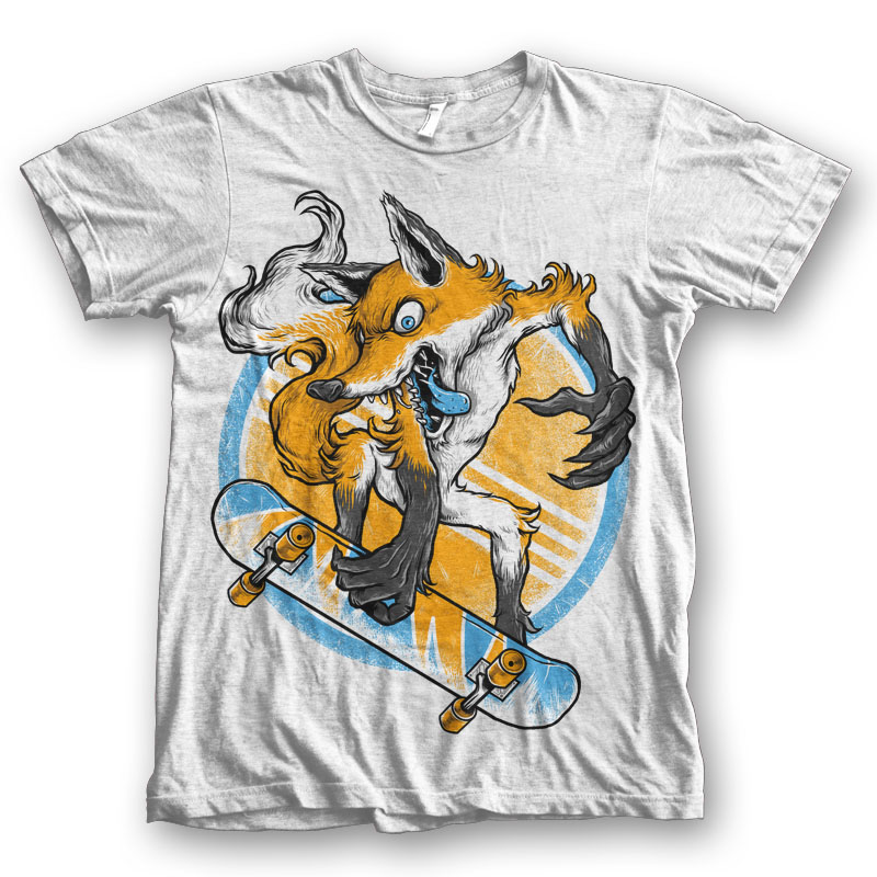 Fox Skate Tee shirt design | Tshirt-Factory