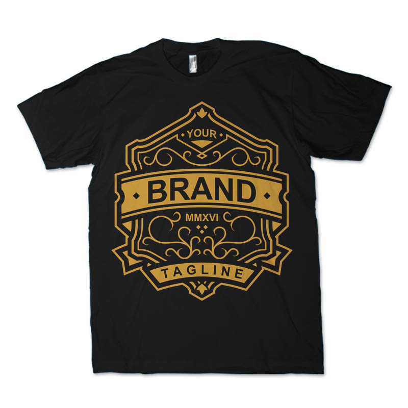 GOLDEN SHIELD T-shirt template | Tshirt-Factory
