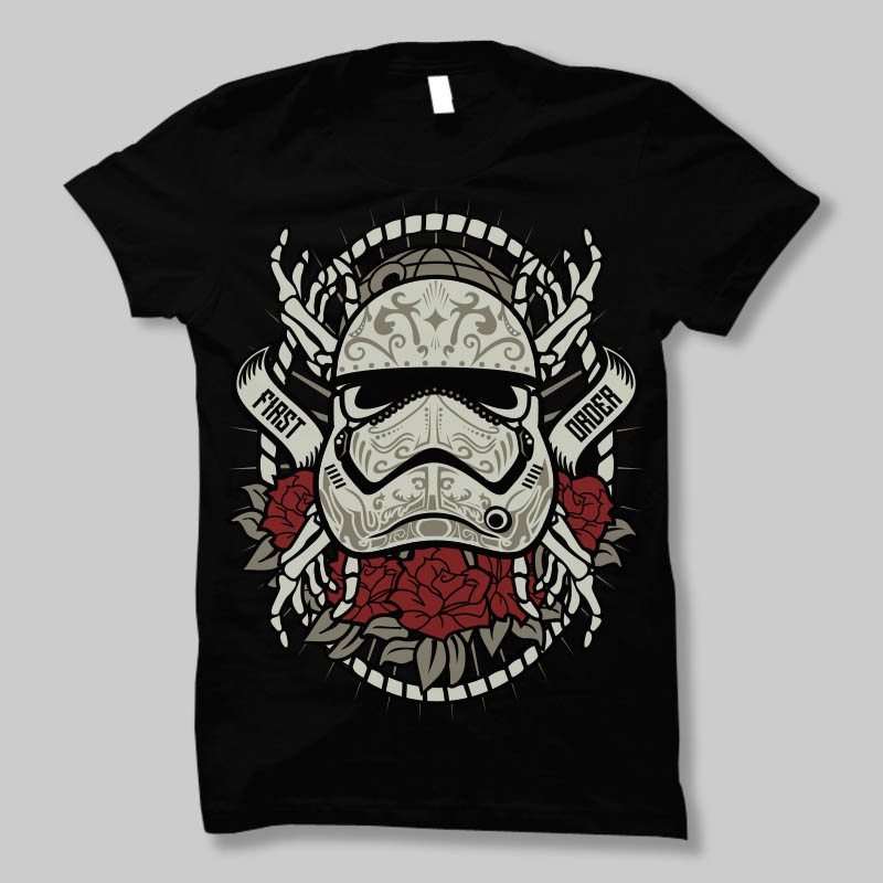 Sugar Skull Trooper T-shirt design | Tshirt-Factory