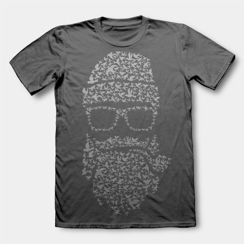 Birds Beard T-shirt design | Tshirt-Factory
