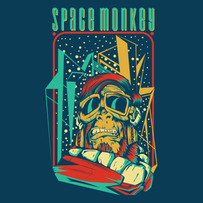 Space Monkey Shirt design | Tshirt-Factory
