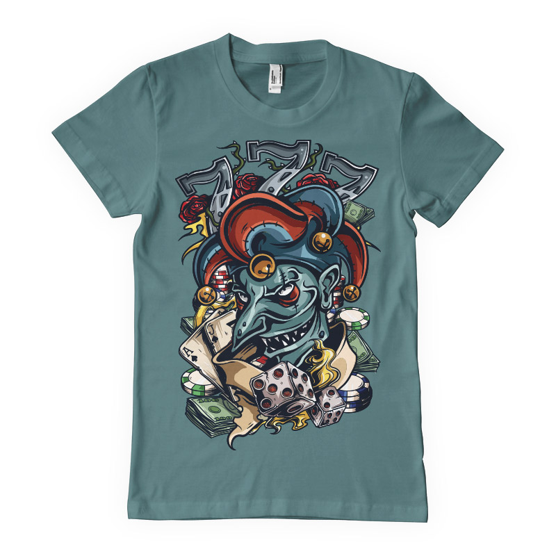 Joker The Gambler T-shirt design | Tshirt-Factory