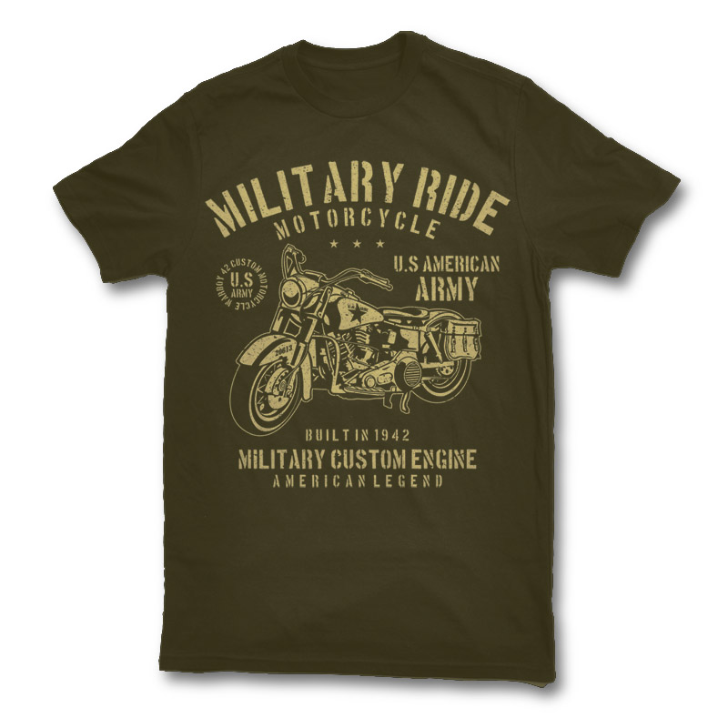 Military Ride T-shirt design | Tshirt-Factory