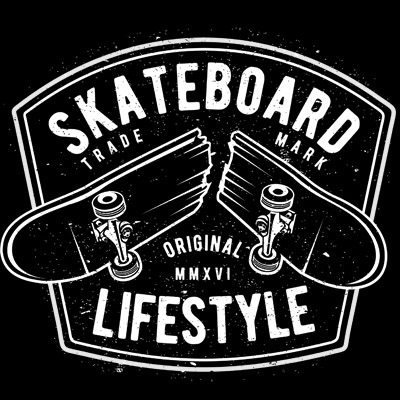 Skateboard Lifestyle T-shirt design