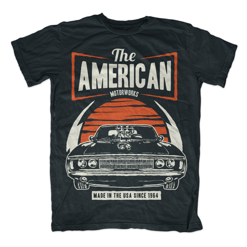 American Muscle Car T-shirt design | Tshirt-Factory
