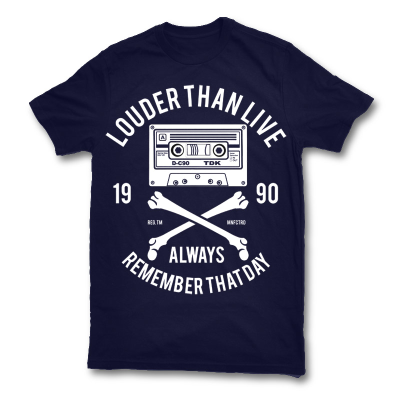 Louder Than Life Tshirt design TshirtFactory