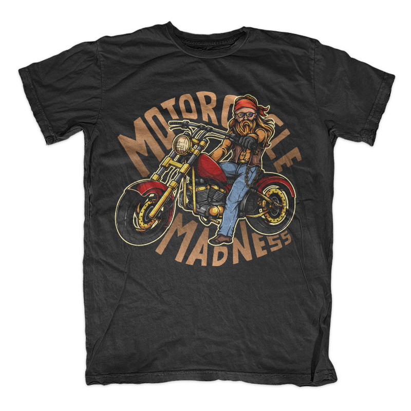 Motorcycle Madness T-shirt clip art | Tshirt-Factory