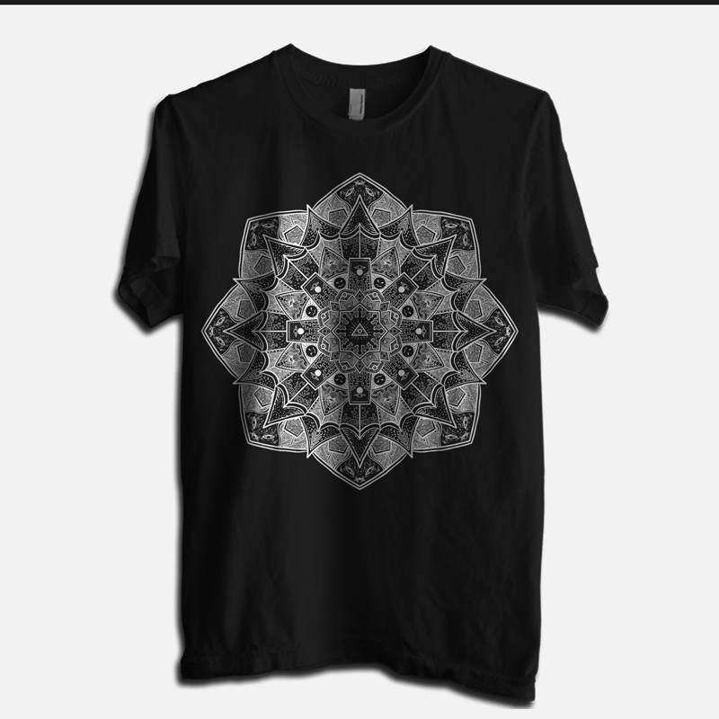Octagonal Mandala Custom t-shirts | Tshirt-Factory