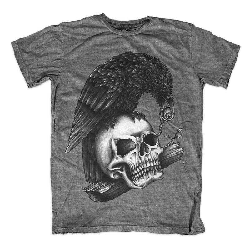 Skull Crow Tee shirt design | Tshirt-Factory