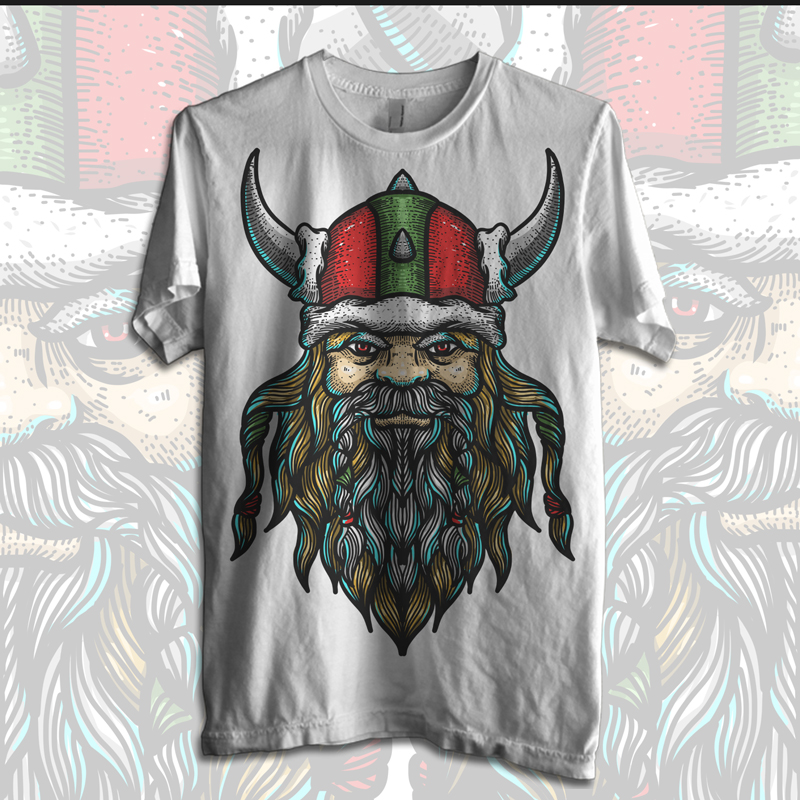Viking Santa T-shirt clip art | Tshirt-Factory