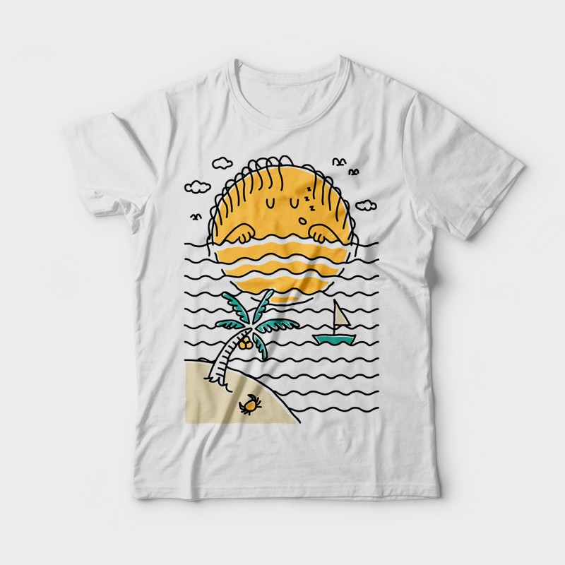Sun Sleep T-shirt template | Tshirt-Factory