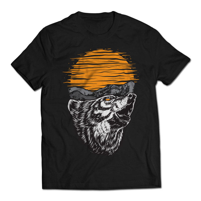 Wild Wolf Shirt design | Tshirt-Factory