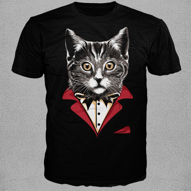 Cat Tuxedo Shirt design | Tshirt-Factory
