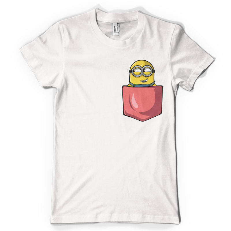 Minion pocket T-shirt template | Tshirt-Factory