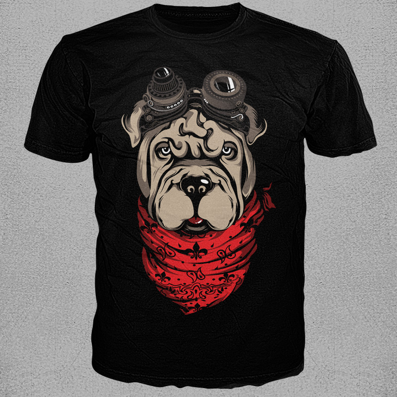 dogpunk T-shirt template | Tshirt-Factory