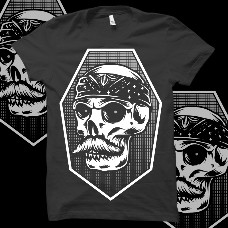 * rap hiphop gangster tatouage skull t-shirt 4186