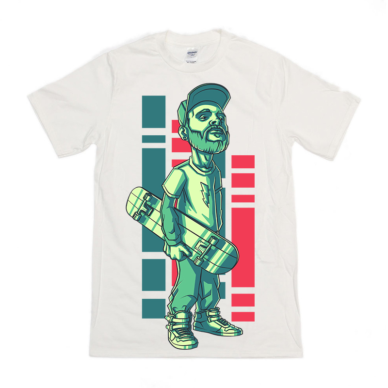 Skate T-shirt clip art | Tshirt-Factory