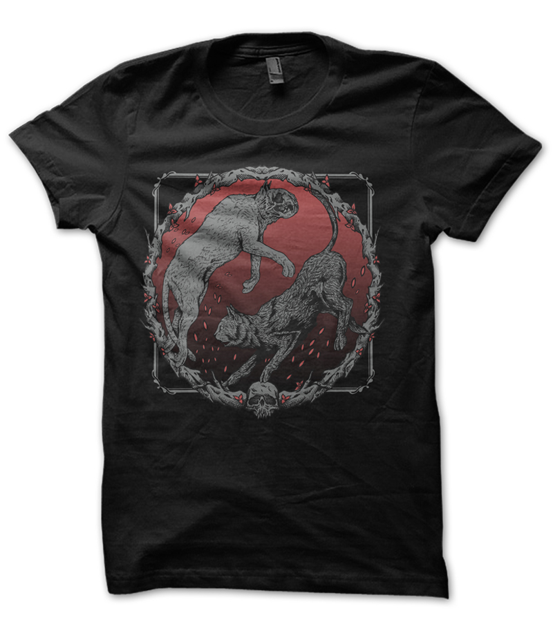 Ying Yang T-shirt template | Tshirt-Factory