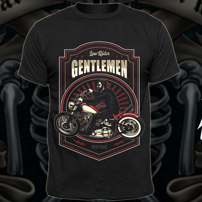 Low Rider Gentlemen T-shirt design | Tshirt-Factory