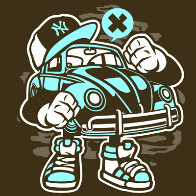 Street Beetle T-shirt design | Tshirt-Factory