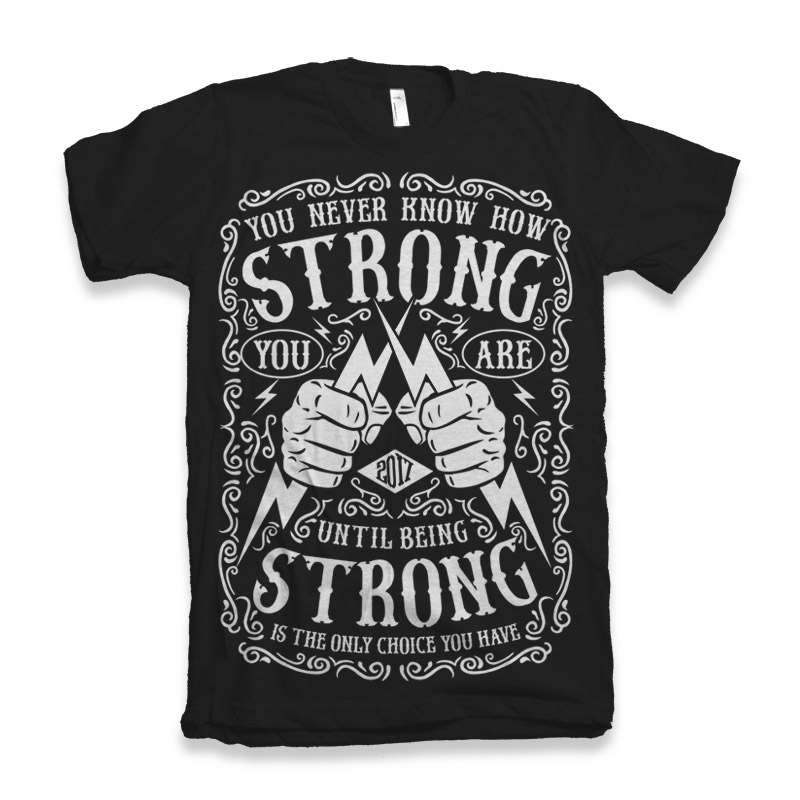 Strong T shirt Clip Art Tshirt Factory