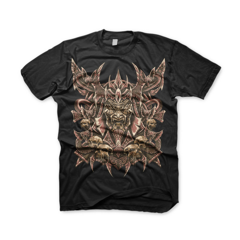 golden skull T shirt design | Tshirt-Factory