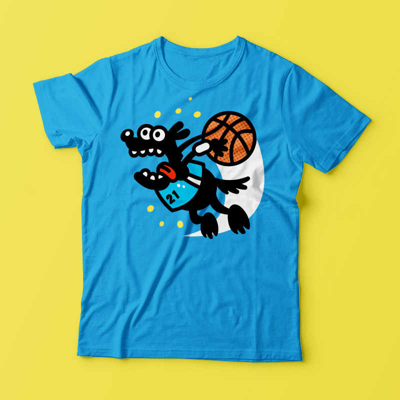 Basketball Dog T shirt design | Tshirt-Factory