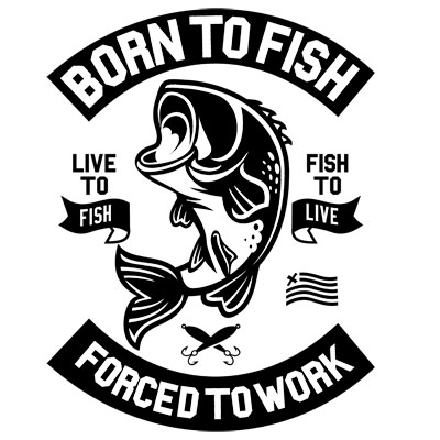 Born To Fish T-shirt design