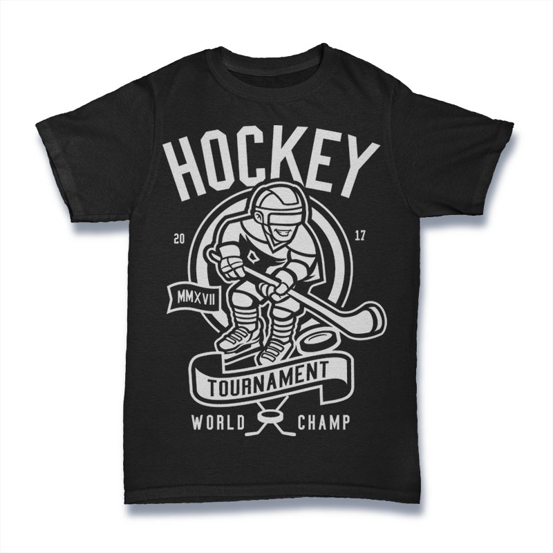 Hockey T-shirt Design Graphic by amerchshirts · Creative Fabrica