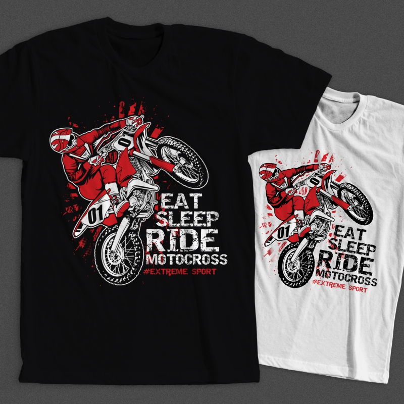 Motocross PNG Designs for T Shirt & Merch