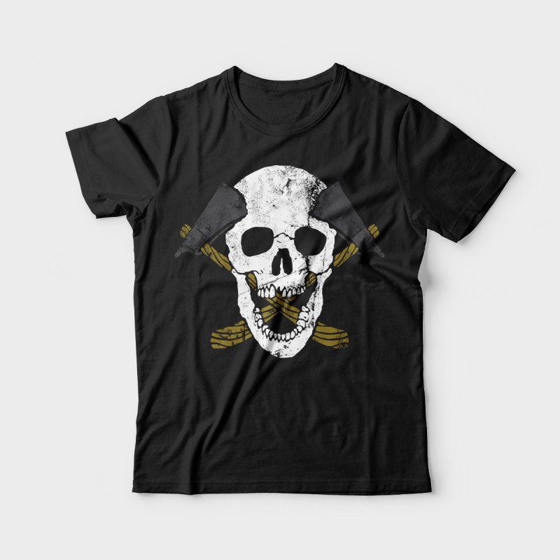 Skull Axe Shirt design | Tshirt-Factory