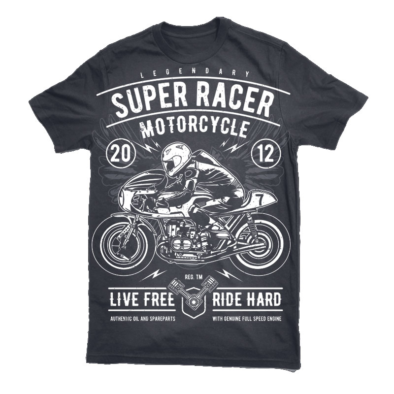 Super Racer Motorcycle T-shirt design | Tshirt-Factory