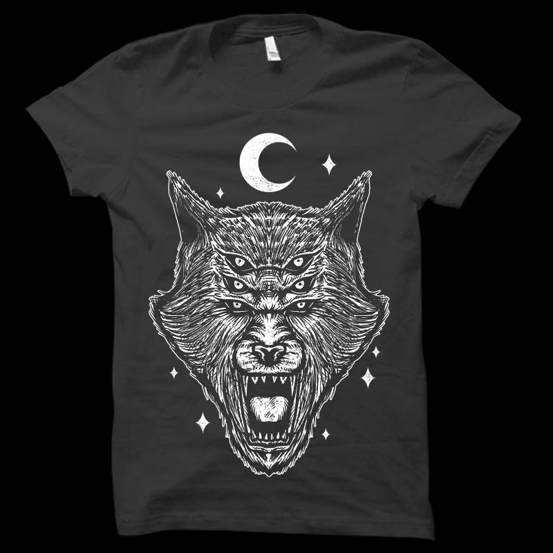 The wolf monster T shirt design | Tshirt-Factory