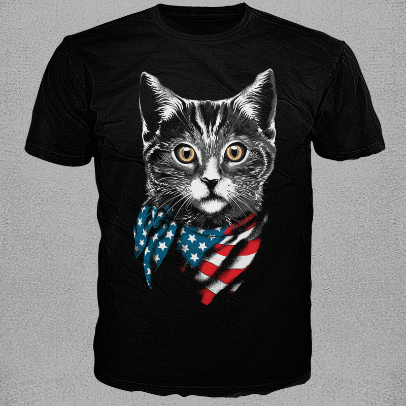 Americat T-shirt template | Tshirt-Factory