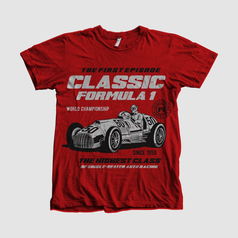Classic F1 Tee shirts TshirtFactory