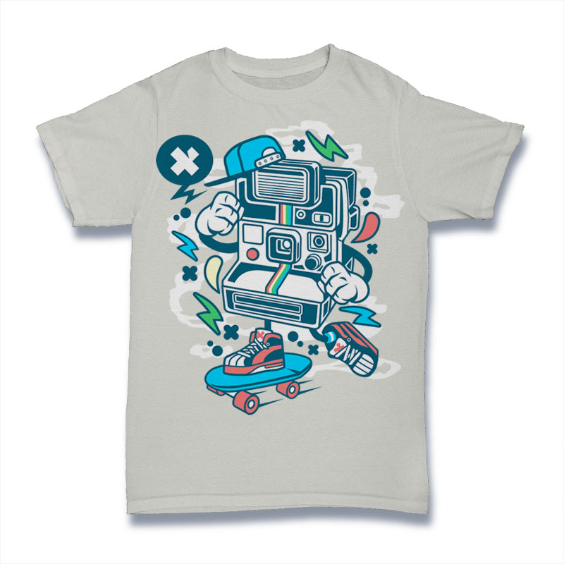 Polaroid Skater T-shirt design | Tshirt-Factory