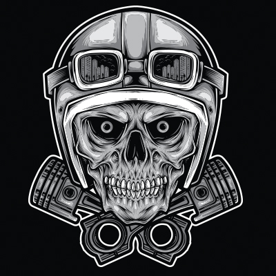 RIDER SKULL Graphic design | Tshirt-Factory