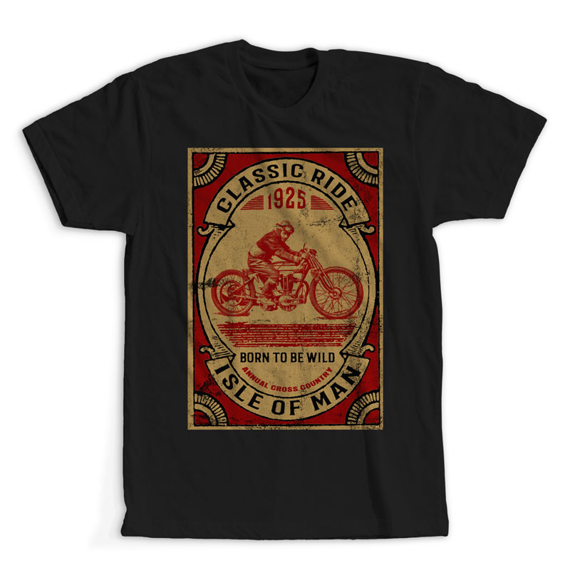 classic ride poster T-shirt template | Tshirt-Factory