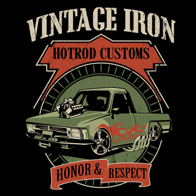 vintage iron Tee shirt design | Tshirt-Factory