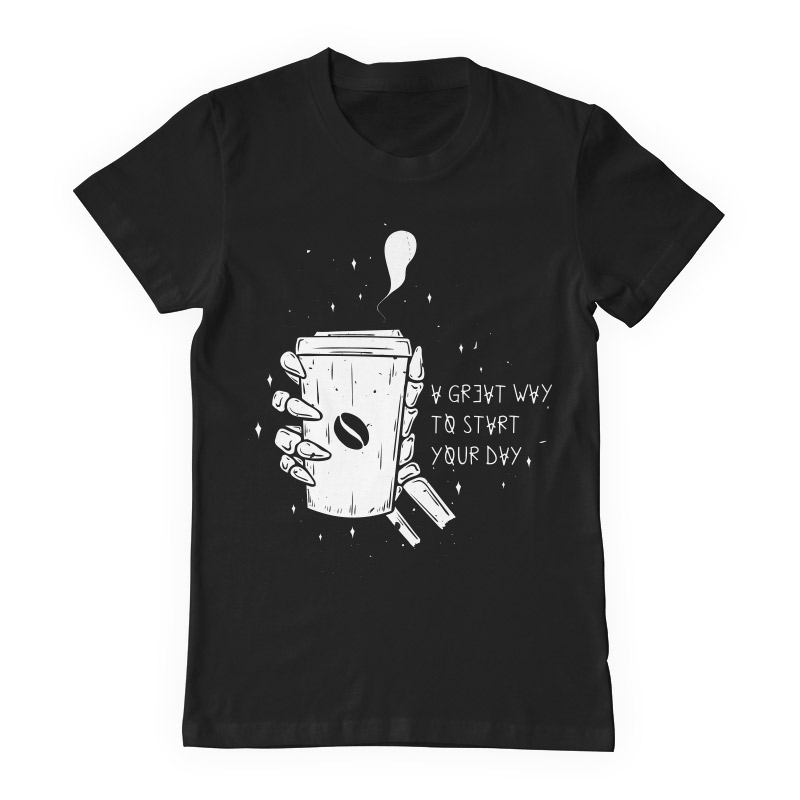 Morning coffee T-shirt template | Tshirt-Factory